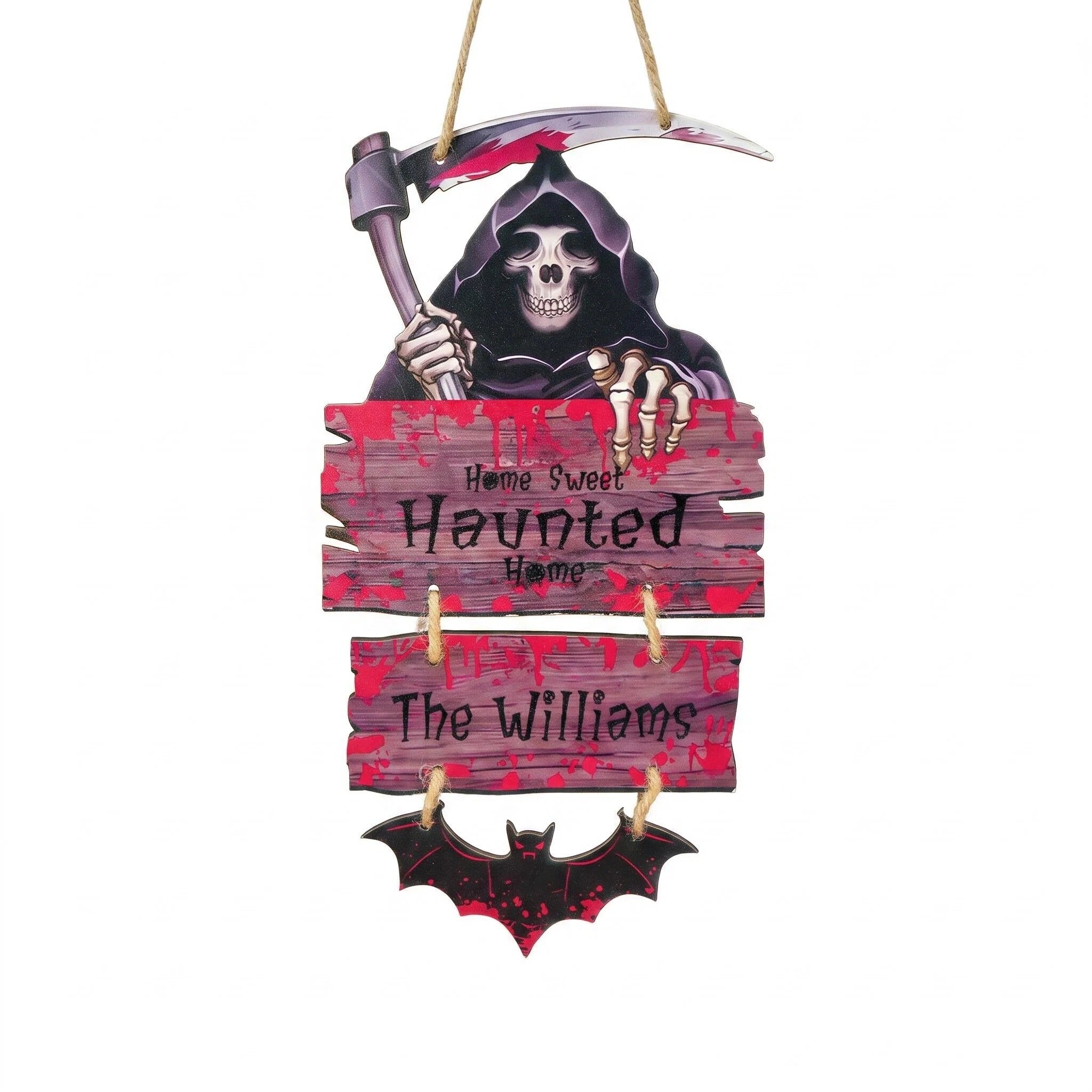 Personalized Halloween Door Sign