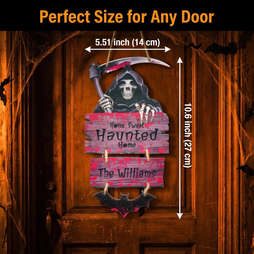 Personalized Halloween Door Sign