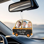 Personalized Drive Safe Car Air Freshener - Custom Photo Ornament