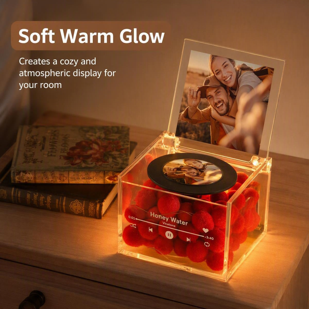 Custom Photo Music Box with Light