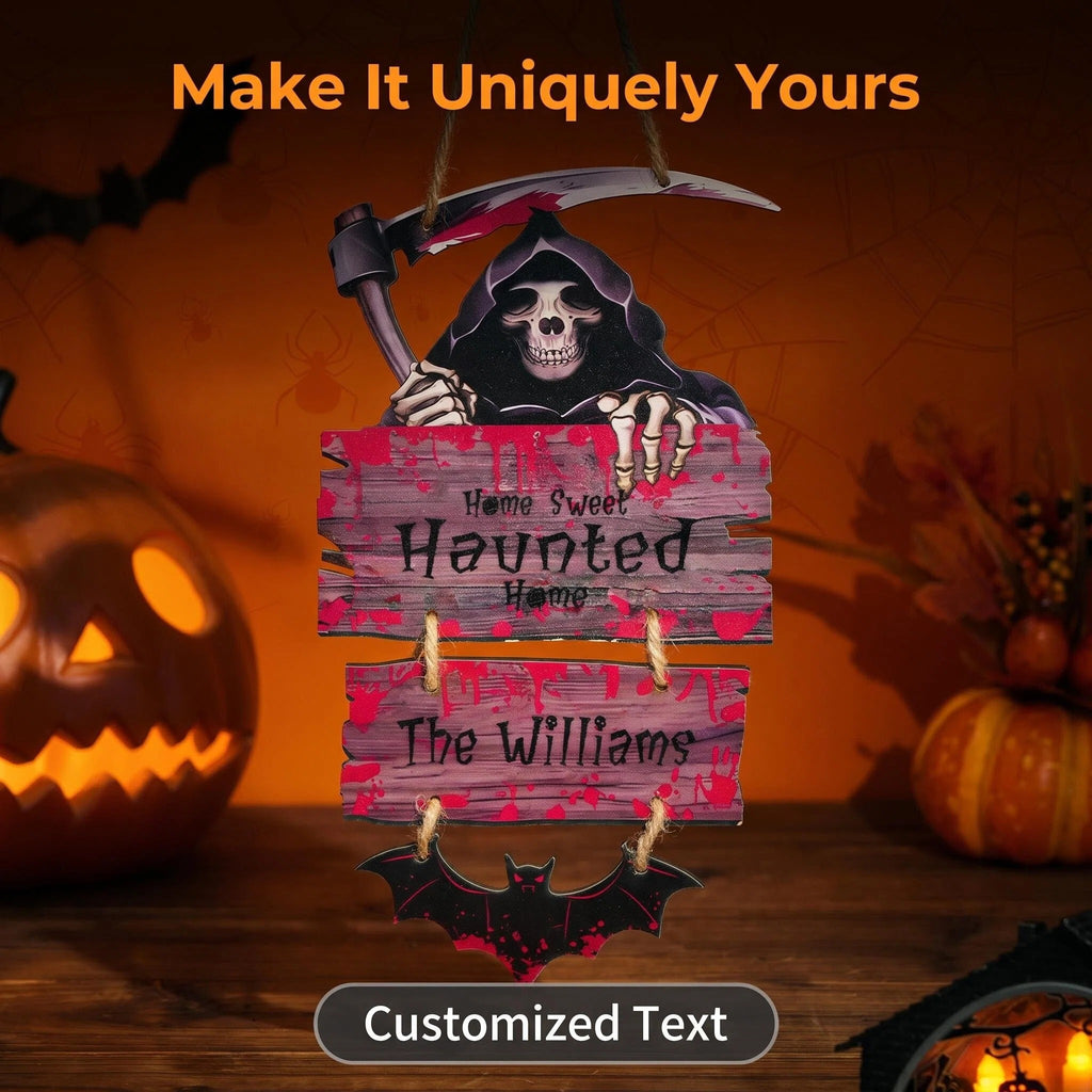 Personalized Halloween Door Sign