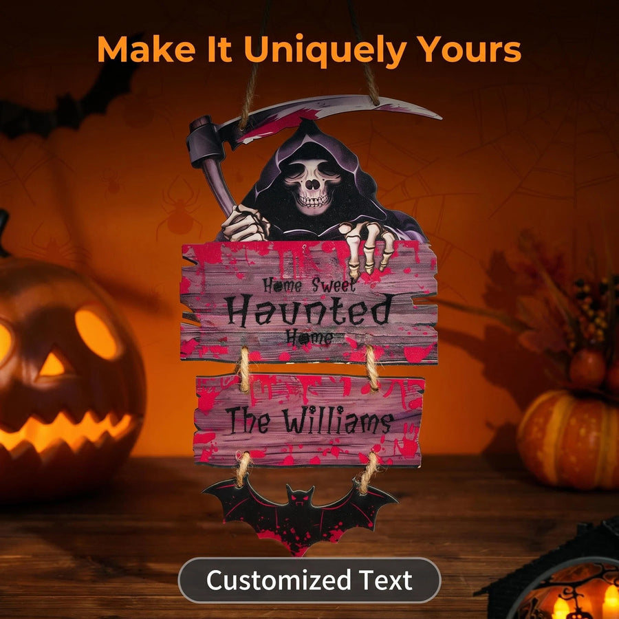 Personalized Halloween Door Sign