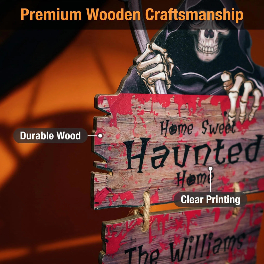 Personalized Halloween Door Sign