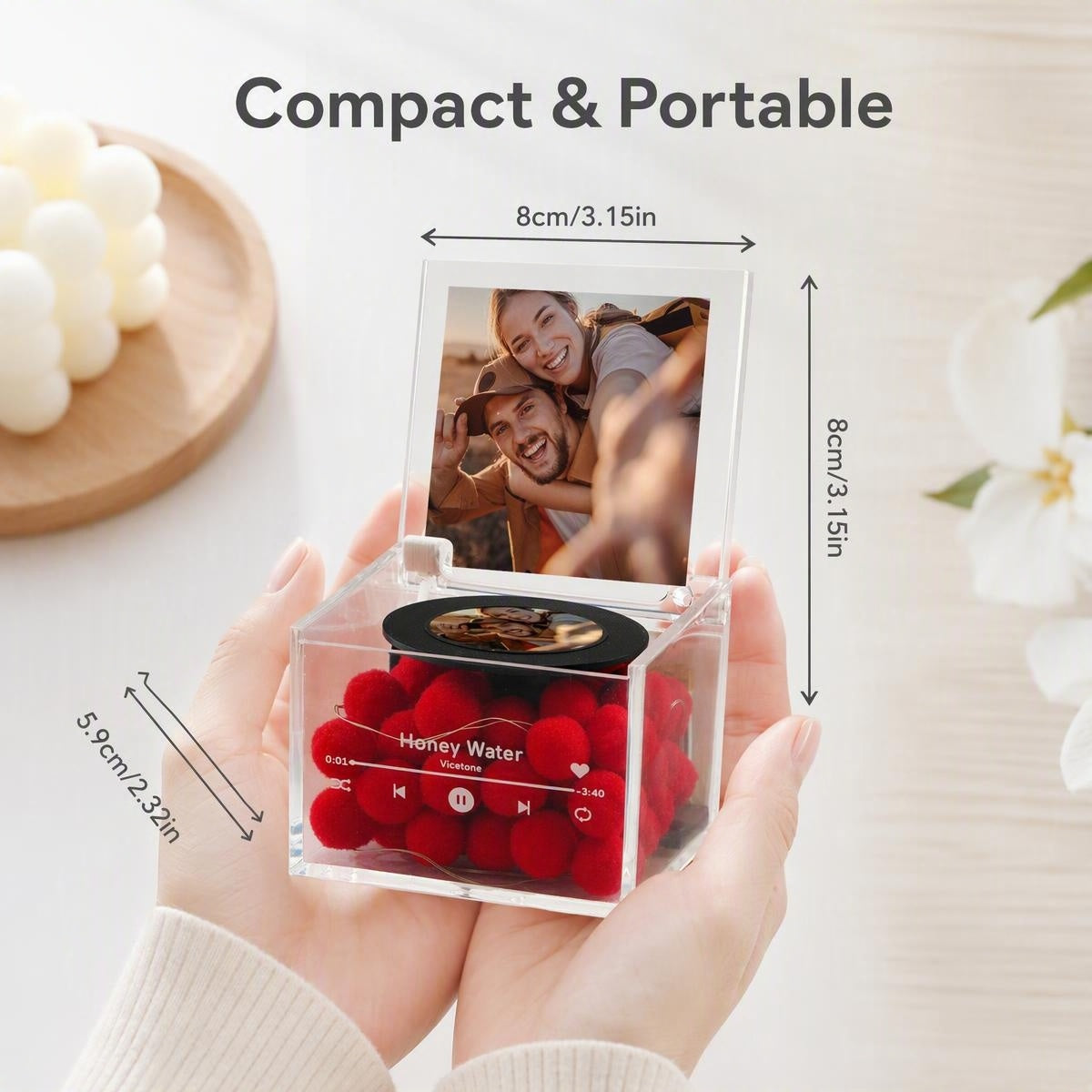 Custom Photo Music Box with Light