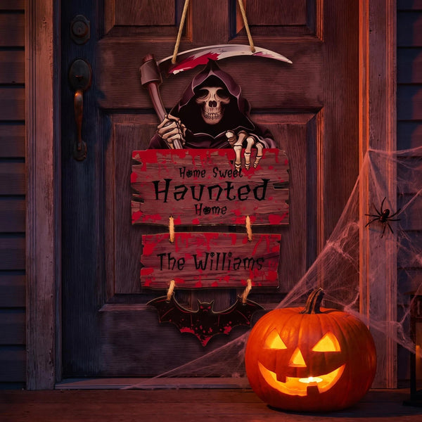 Personalized Halloween Door Sign