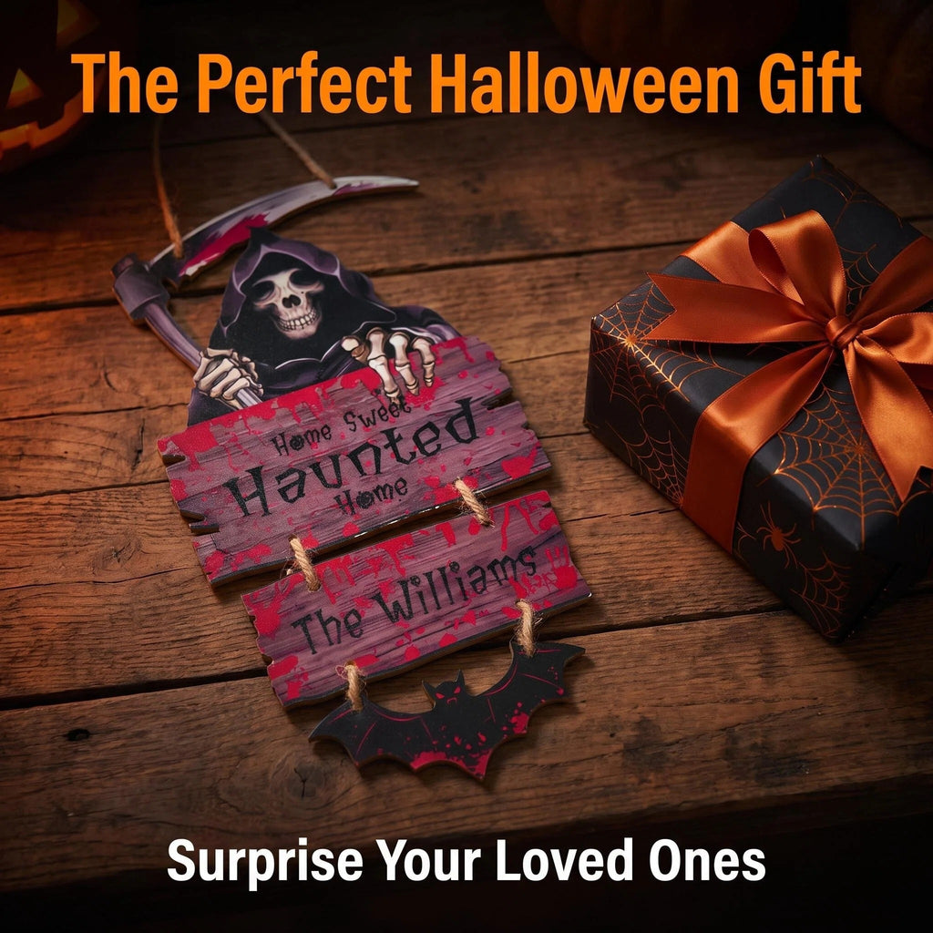 Personalized Halloween Door Sign