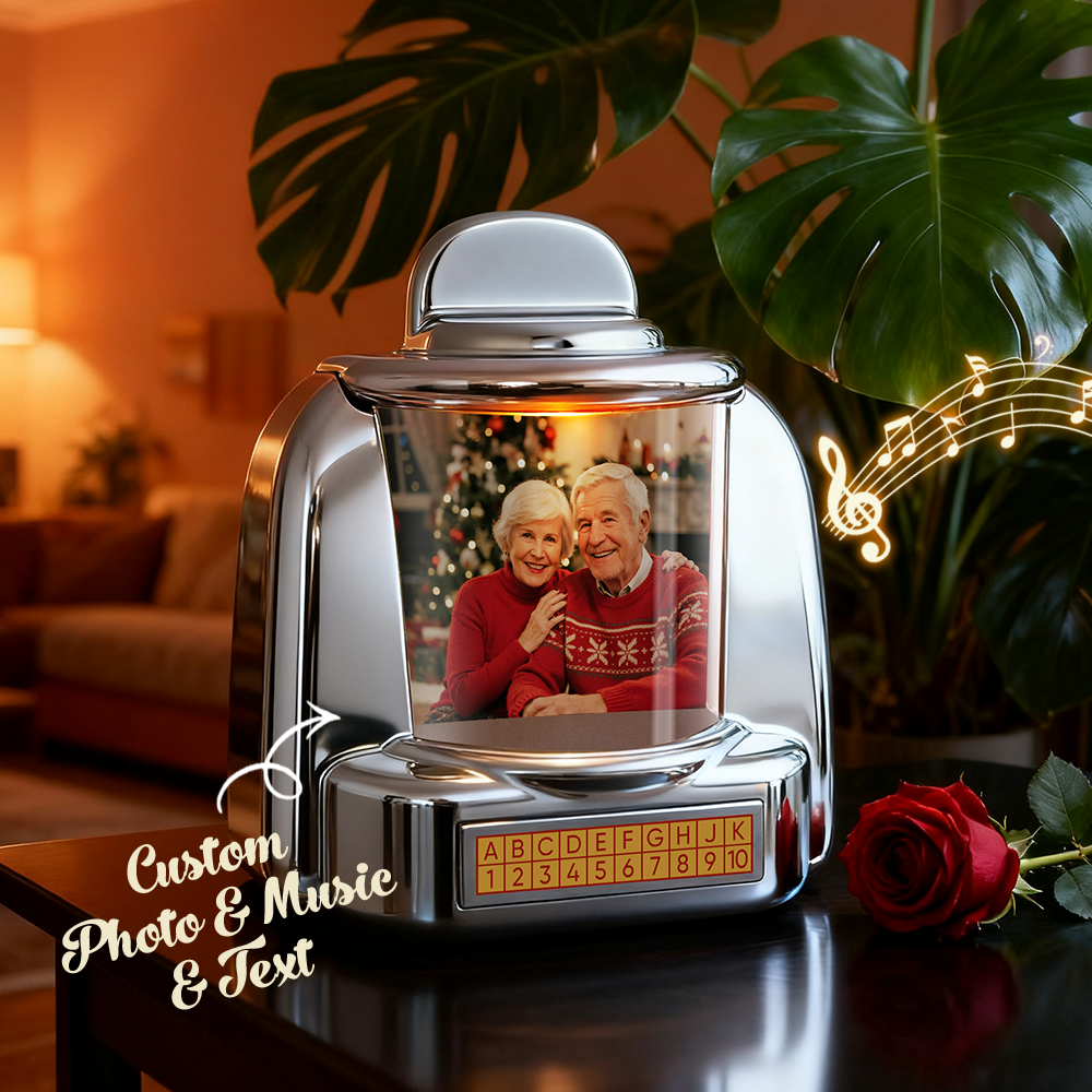 Custom Retro Jukebox Speaker - Personalized Photo Music Player