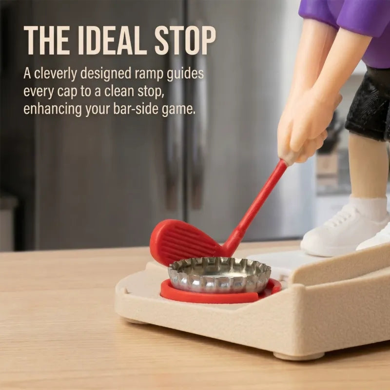Custom Head Interactive Golf Bottle Opener | Creative Figure Cap Launcher Game for Home Bar & Man Cave Best Gift for Him