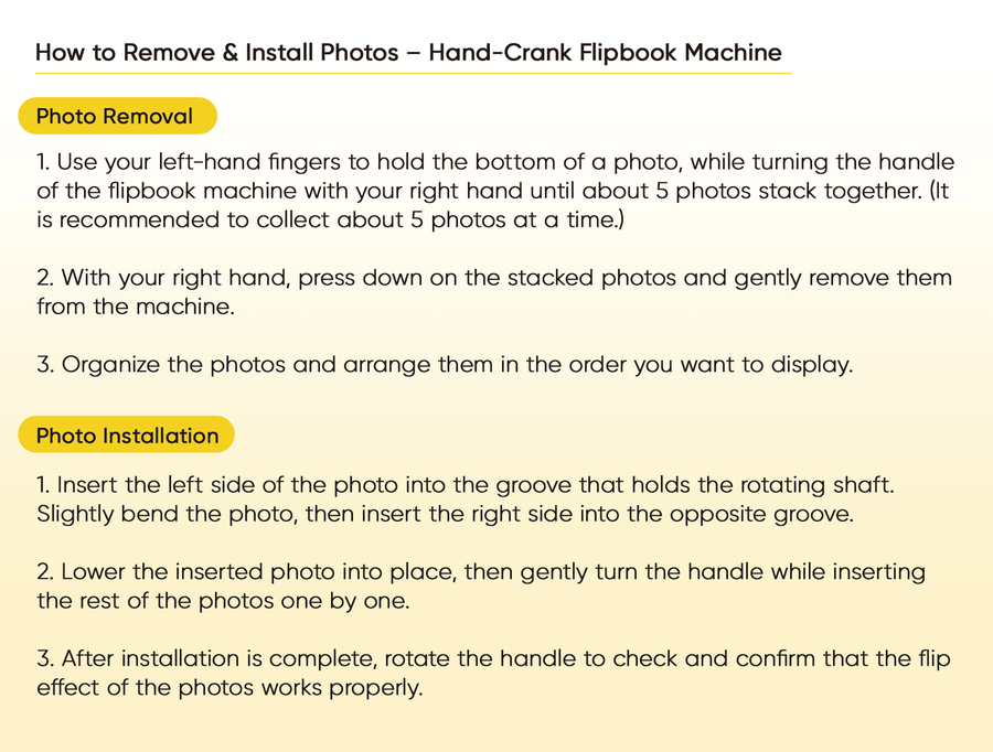 Custom Wooden Hand-Cranked Photo Flipbook