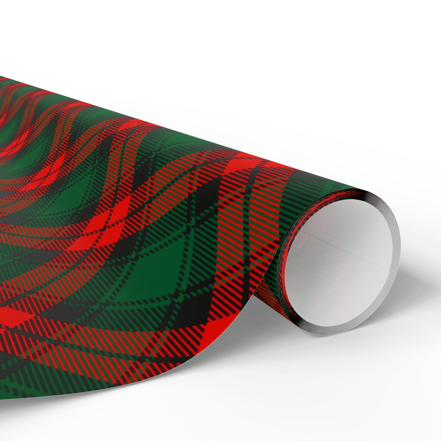 Red and Green Tartan Plaid Gift Wrap Paper