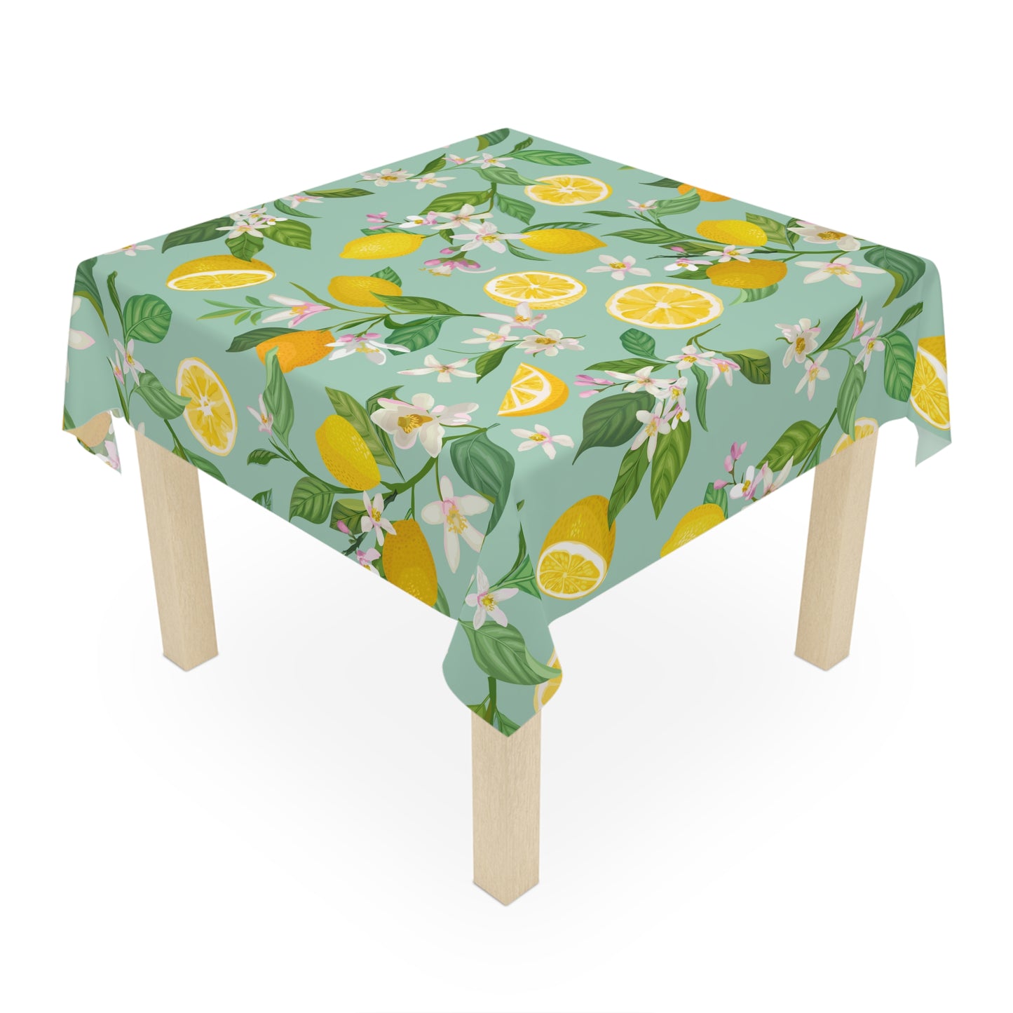 Lemons and Flowers Tablecloth
