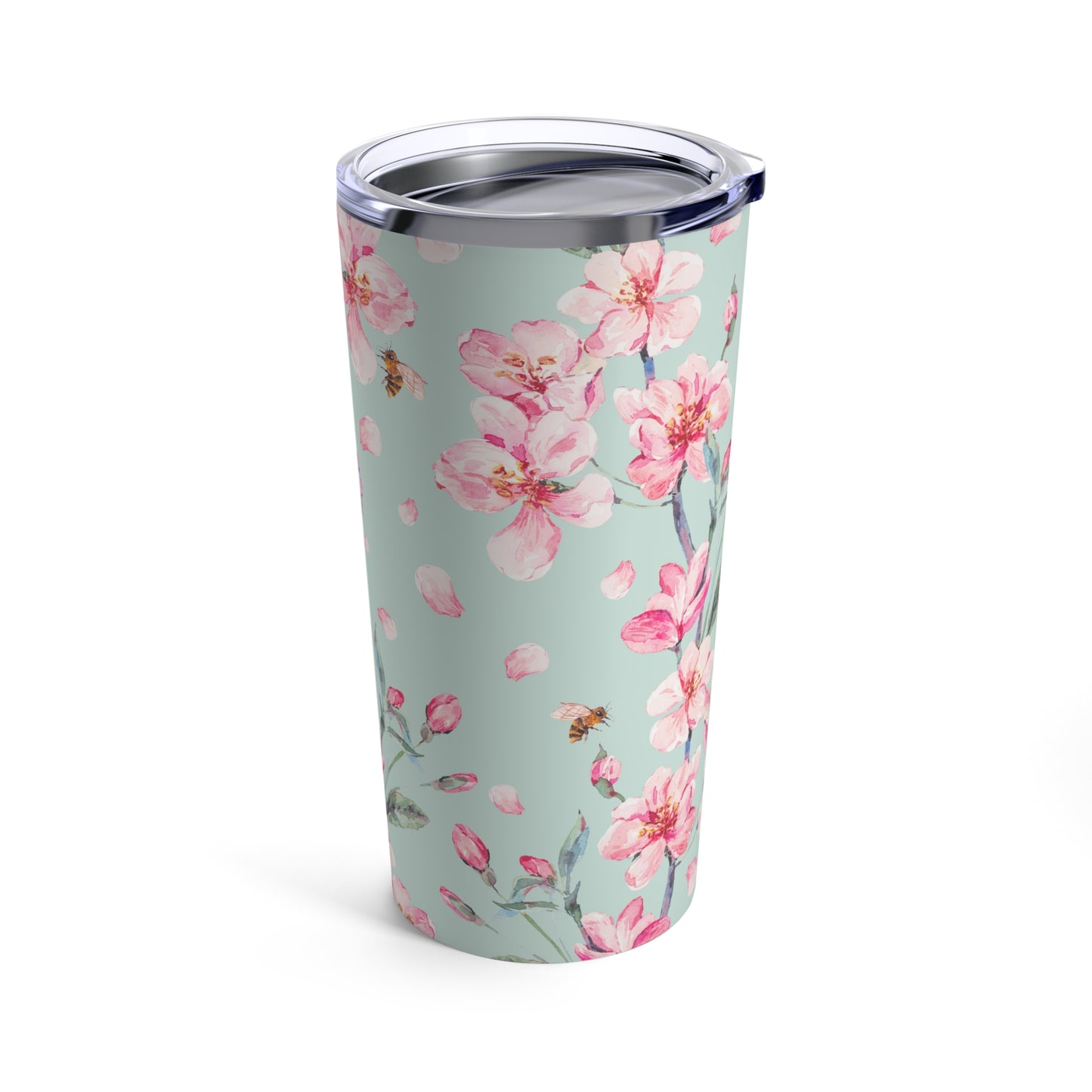 Cherry Blossoms and Honey Bees Tumbler 20oz