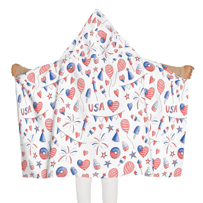 Banners and Donuts Youth Hooded Towel
