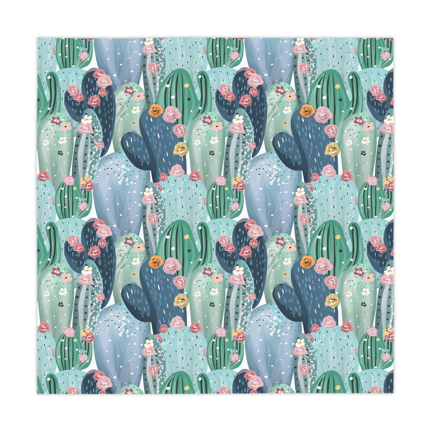 Pastel Cactus Tablecloth