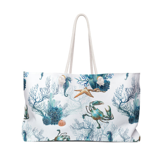 Watercolor Coral Reef Weekender Bag