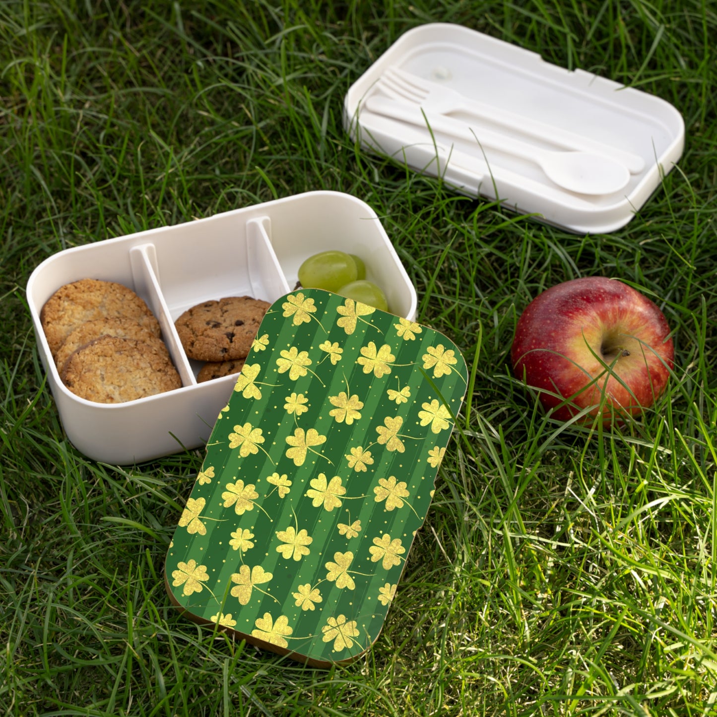 Gold Clovers Bento Lunch Box