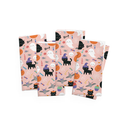 Halloween Ghosts and Black Cats Napkins
