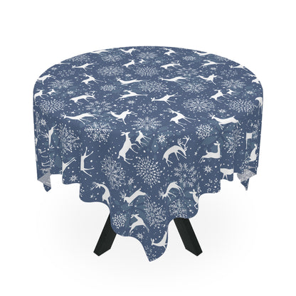 Reindeers and Snowflakes Tablecloth
