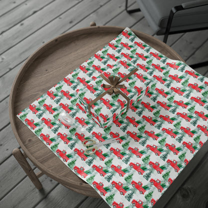 Christmas Tree Farm Gift Wrap Paper