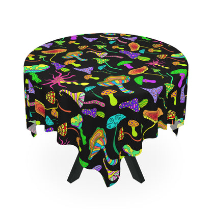 Happy Mushrooms Tablecloth