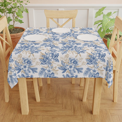 Winter Hellebore Flowers Tablecloth