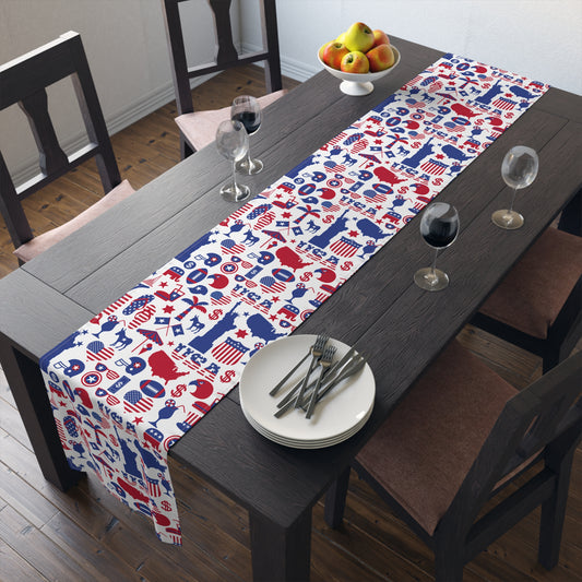 All American Red and Blue Table Runner (Cotton, Poly)