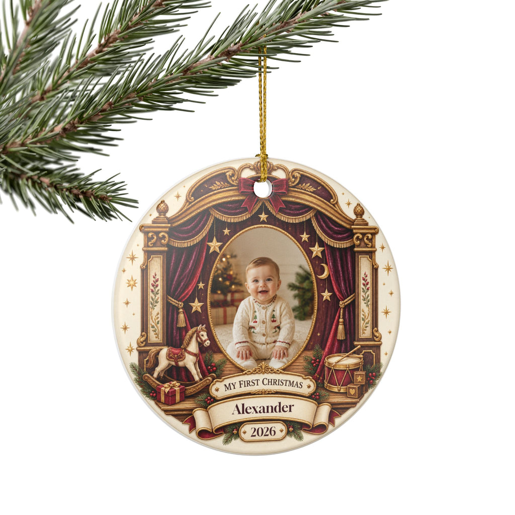 My First Christmas Personalized Photo Ornament