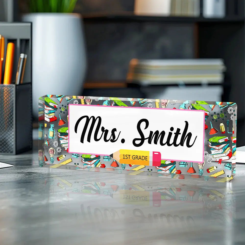 Personalized Teacher Desk Name Plate