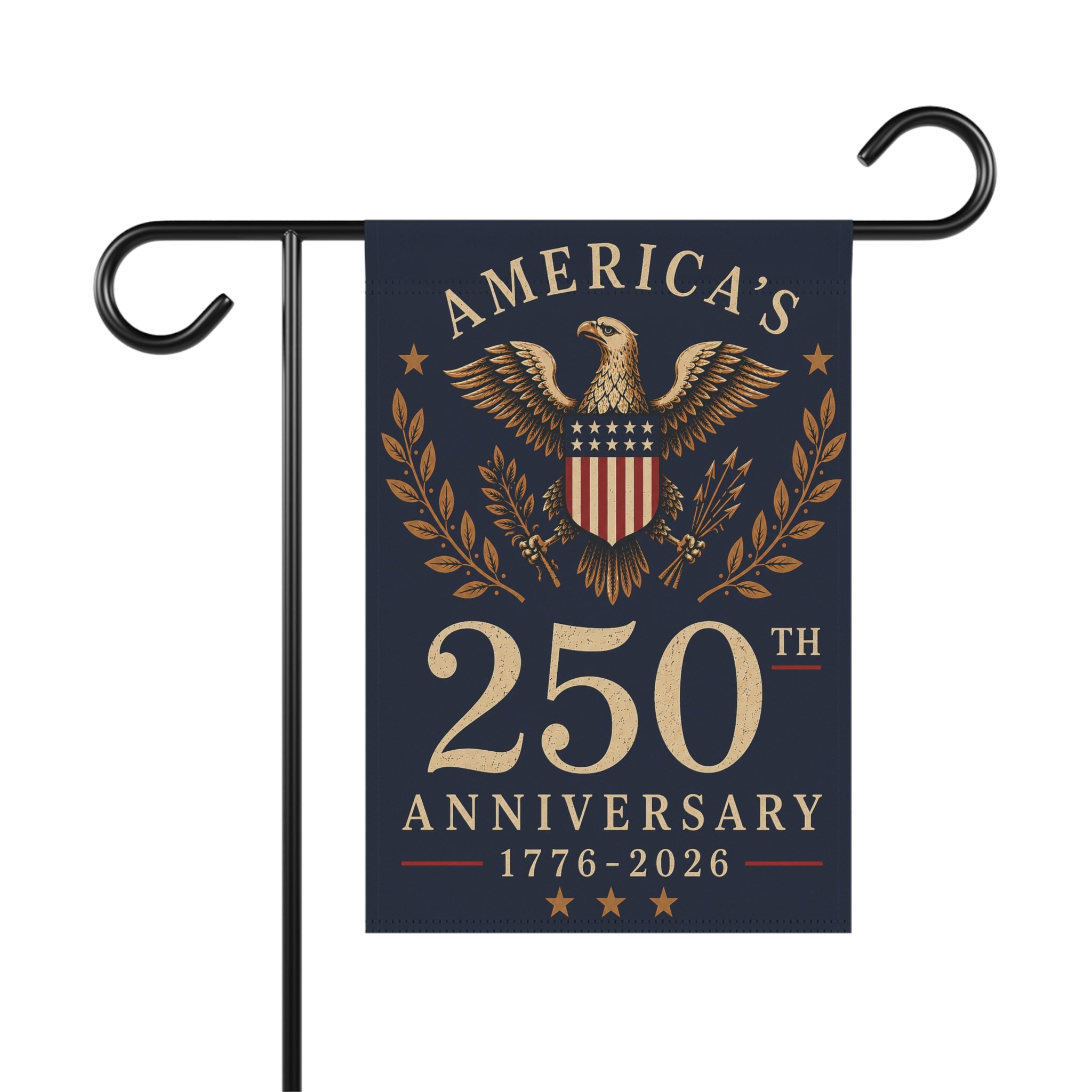 America's 250th Anniversary Garden Banner | 1776-2026 Patriotic Eagle Flag
