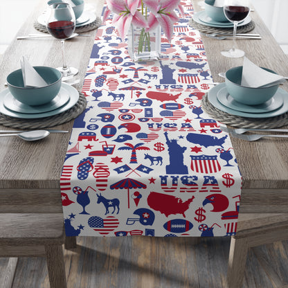 All American Red and Blue Table Runner (Cotton, Poly)