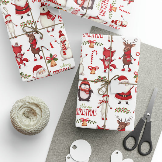 Christmas Santa Gift Wrap Paper