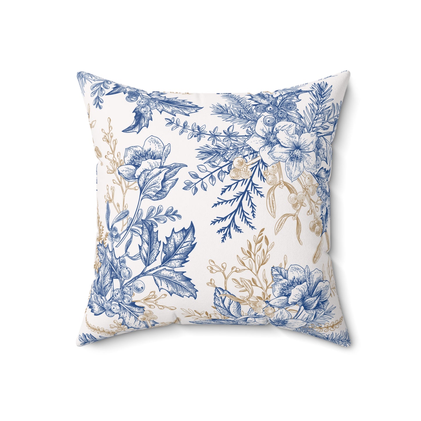 Winter Hellebore Flowers Spun Polyester Square Pillow