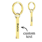 Custom Spotify Code Bar Keychain - 3D Engraved Music Key Chain