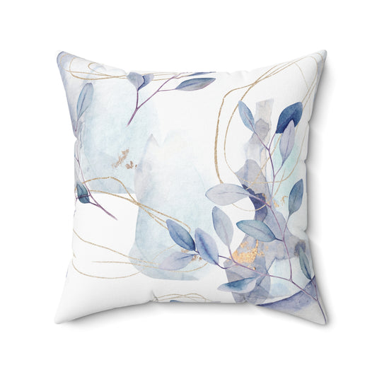 Abstract Floral Branches Spun Polyester Square Pillow