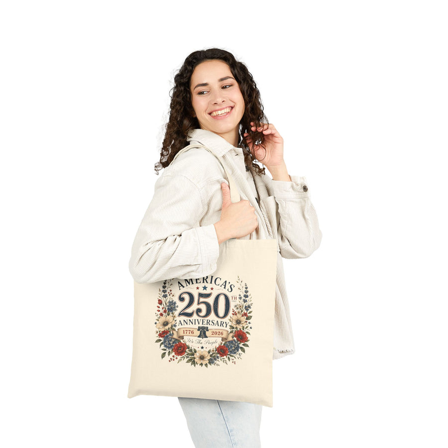 America's 250th Anniversary Floral Wreath Tote