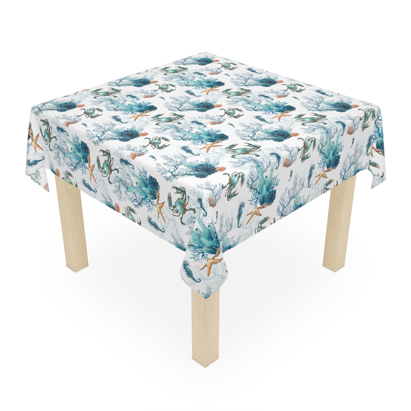 Watercolor Coral Reef Tablecloth