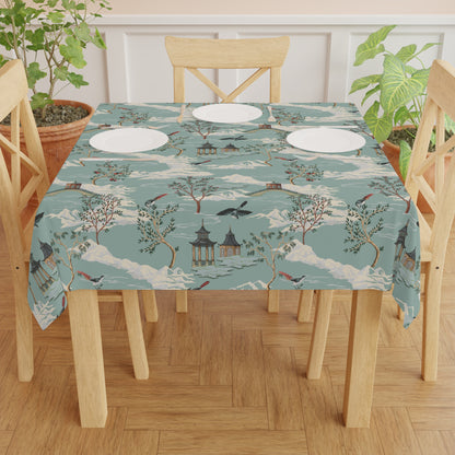 Chinoiserie Chinese Pagoda Tablecloth