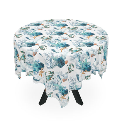 Watercolor Coral Reef Tablecloth