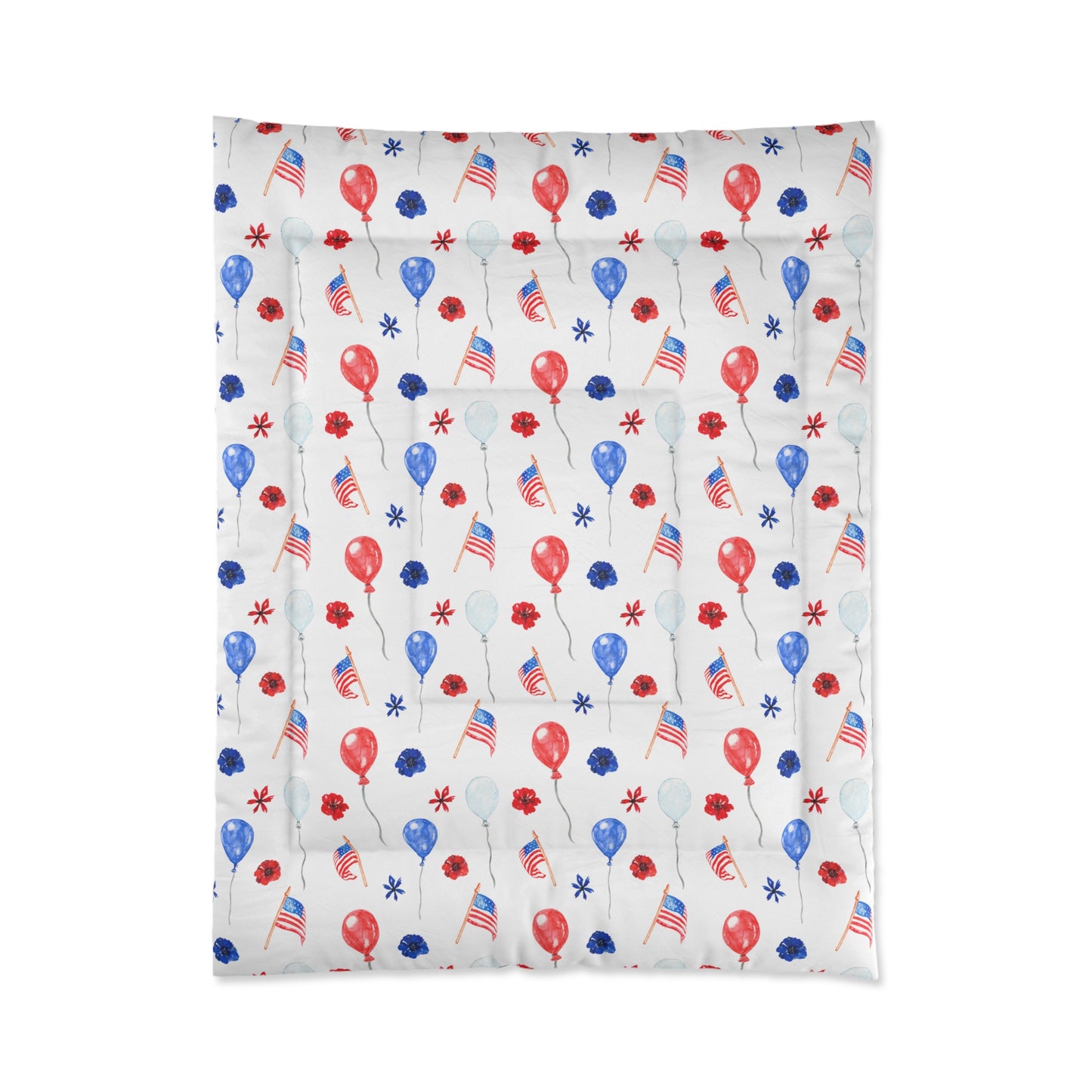 American Flags and Balloons Comforter