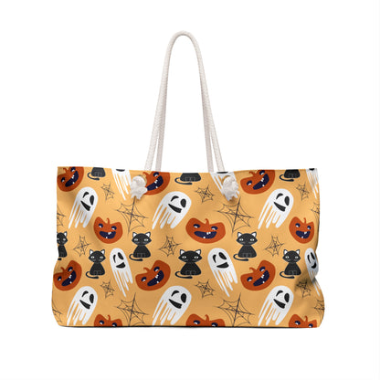 Halloween Cats and Ghosts Weekender Bag
