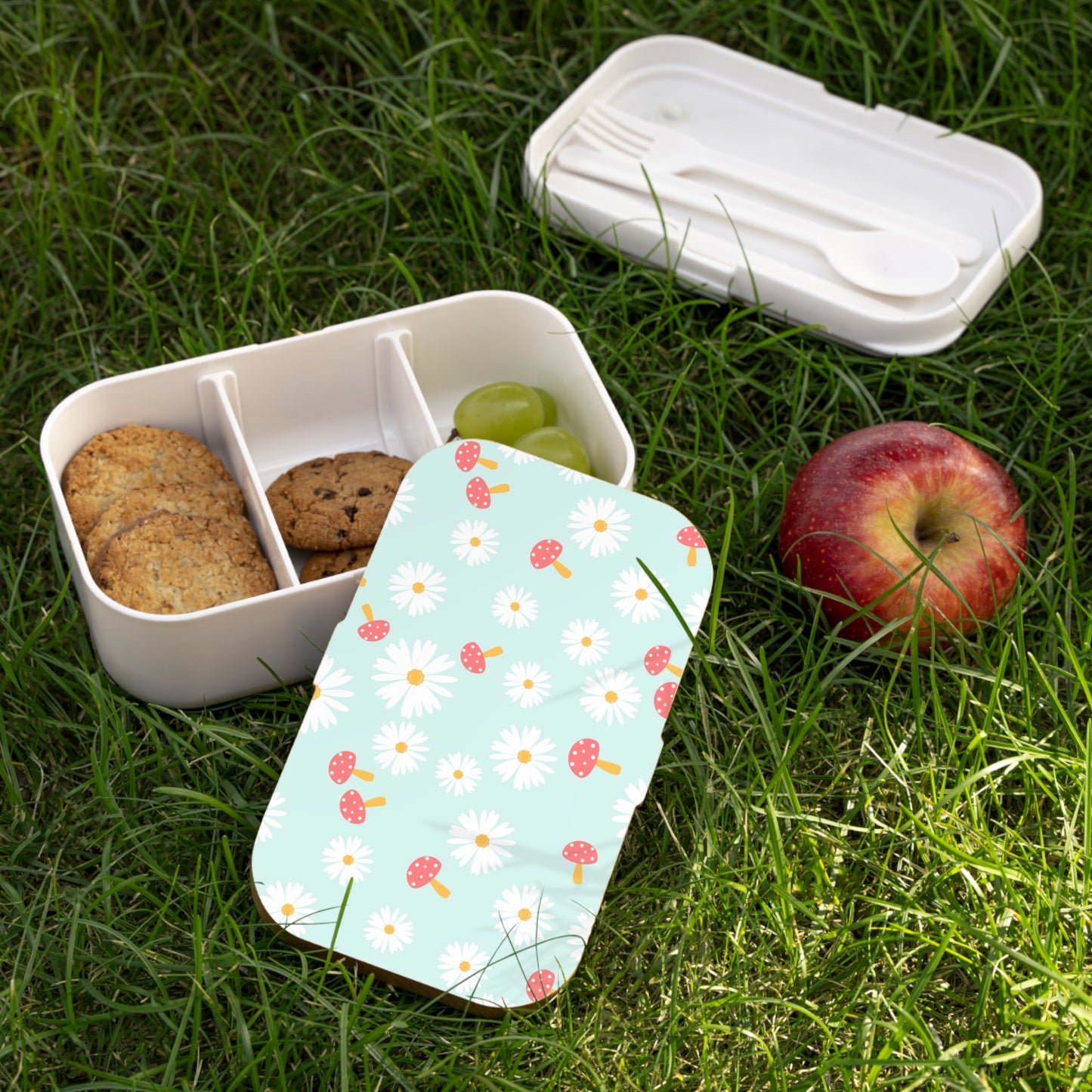 Daisies and Mushrooms Bento Lunch Box