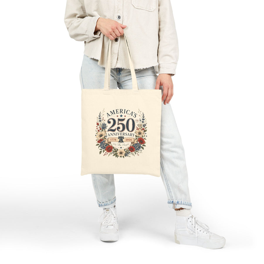 America's 250th Anniversary Floral Wreath Tote