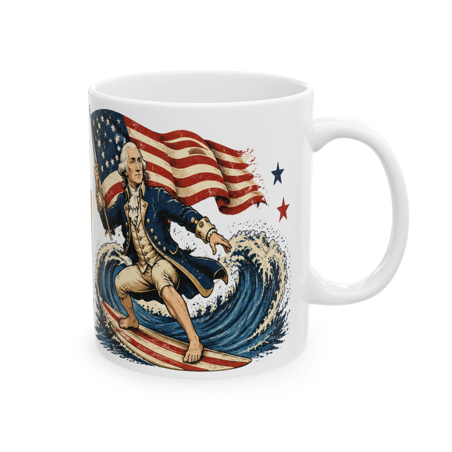 Revolutionary Surfing Patriot Mug