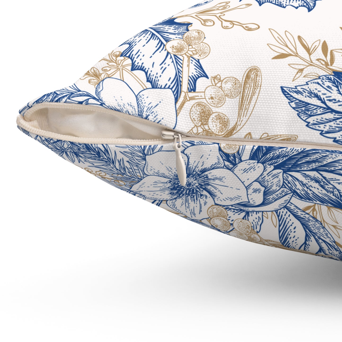 Winter Hellebore Flowers Spun Polyester Square Pillow