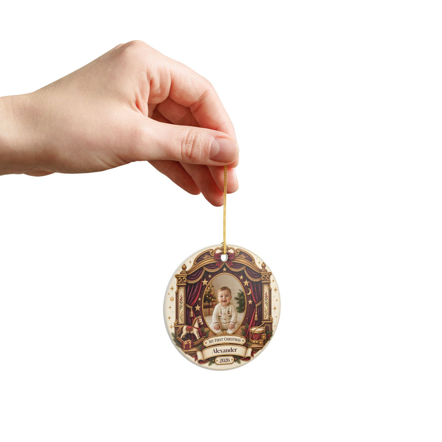 My First Christmas Personalized Photo Ornament