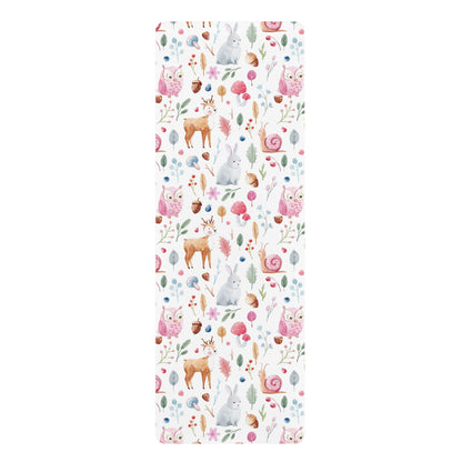 Fairy Forest Animals Rubber Yoga Mat
