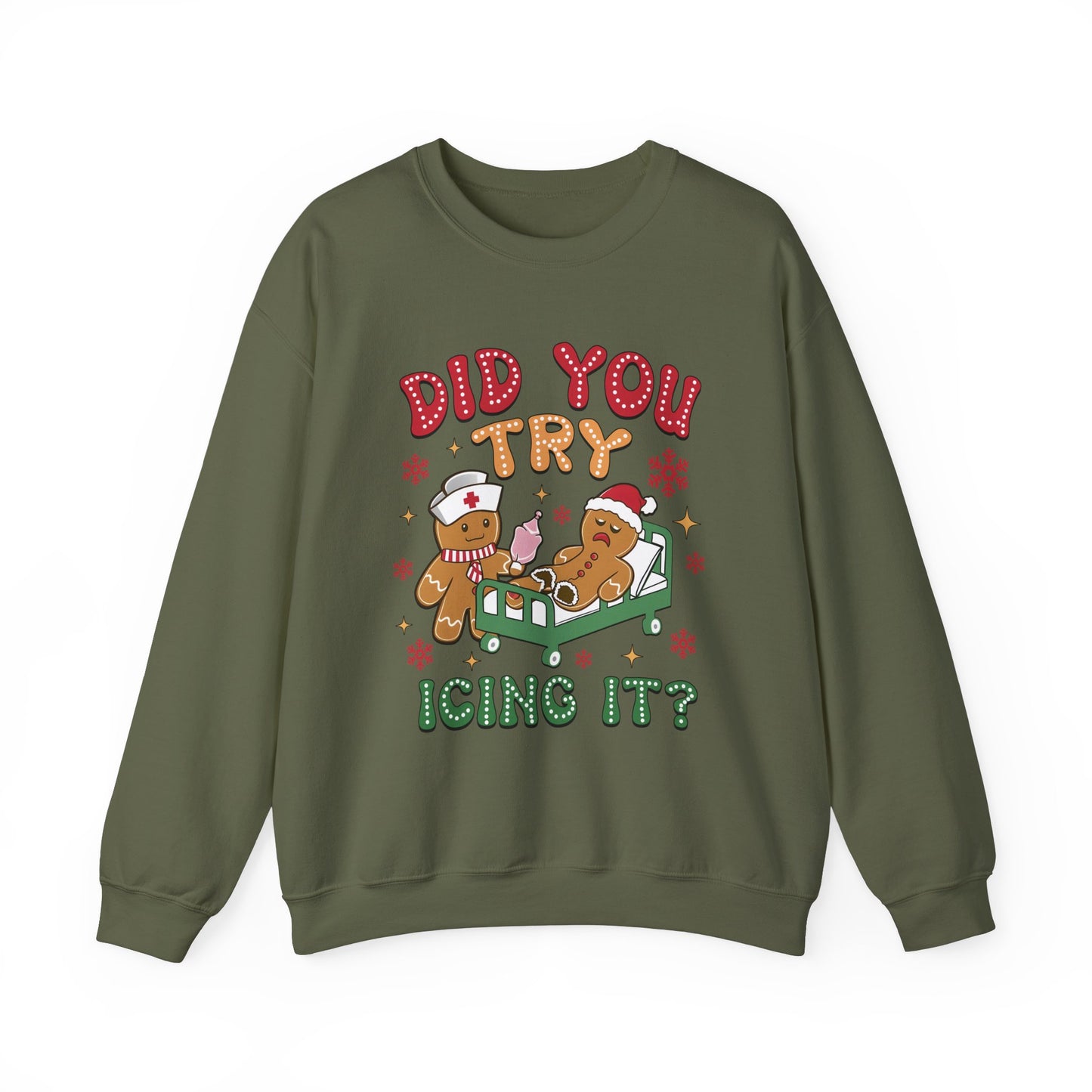 Did You Trying Icing It? Christmas Crewneck Sweatshirt