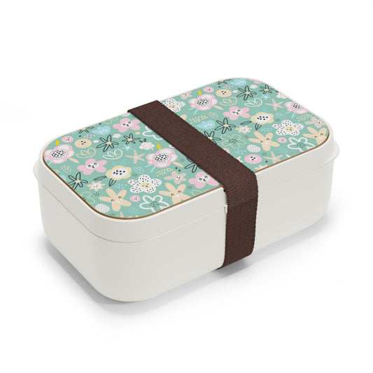 Abstract Flowers Bento Lunch Box