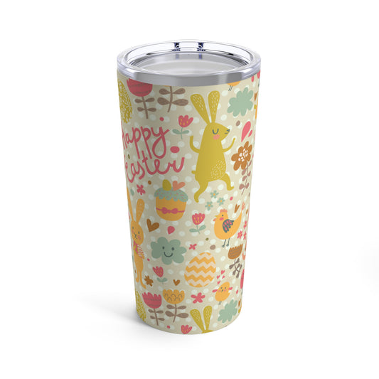 Easter Rabbits and Chickens Tumbler 20oz
