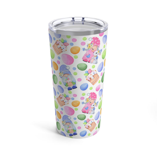 Easter Gnomes and Pastel Eggs Tumbler 20oz
